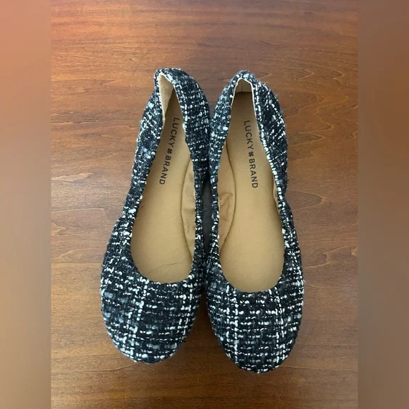 Lucky brand, tweed, ballet, flat size 7 - Picture 2 of 9